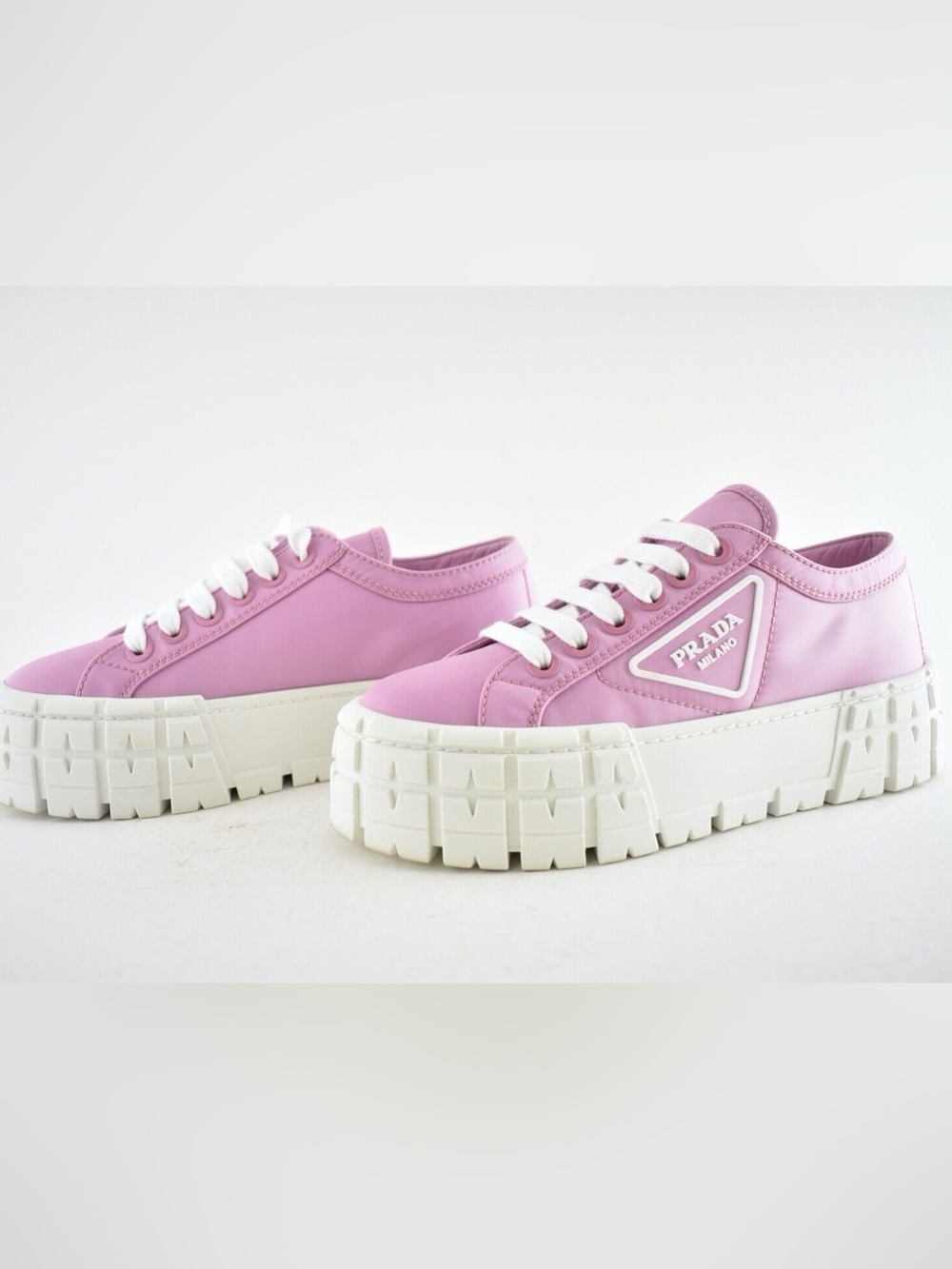 Prada Nylon Platform Sneakers - Picture 1 of 2